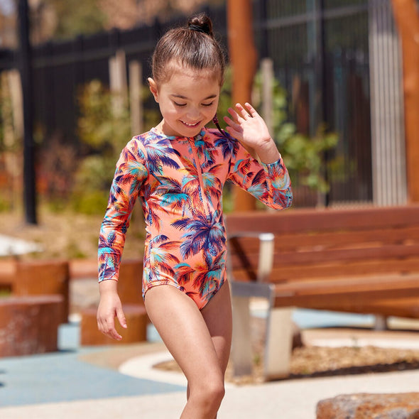 Sand Storm | Toddler Girls Sun Cover One Piece