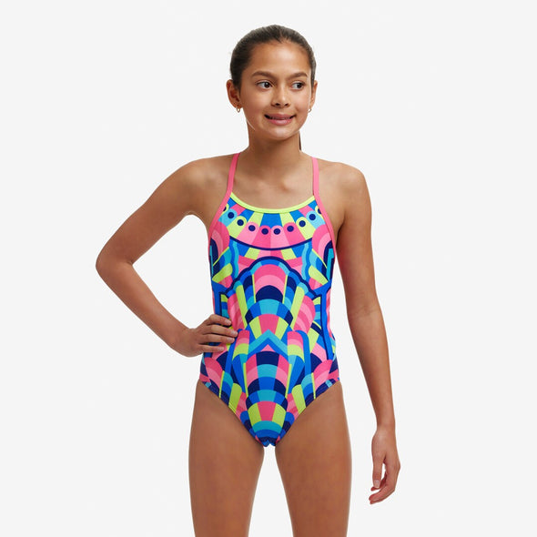 Princess Pageant | Girls Diamond Back One Piece