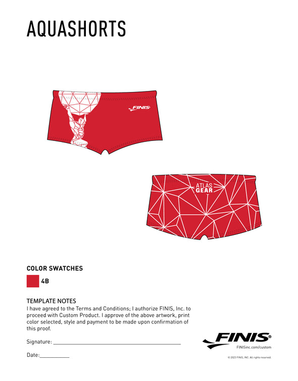 Atlas Custom AQUA SHORTS [Pre-Order]