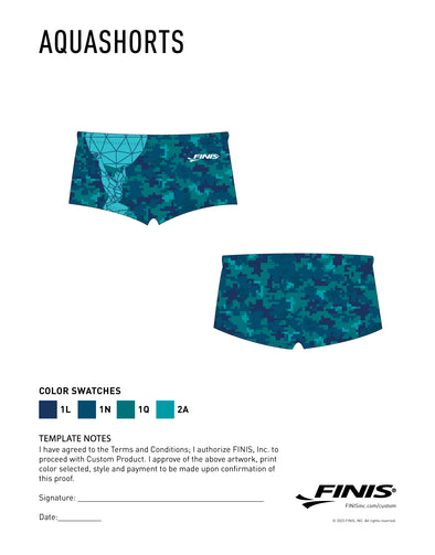 Atlas Custom AQUA SHORTS [Pre-Order]