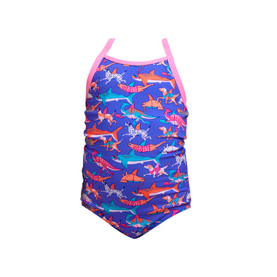 Doggie Paddle | Toddler Girls Printed One Piece