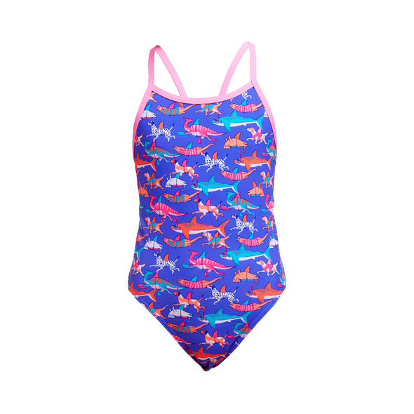 Doggie Paddle | Girls Single Strap One Piece