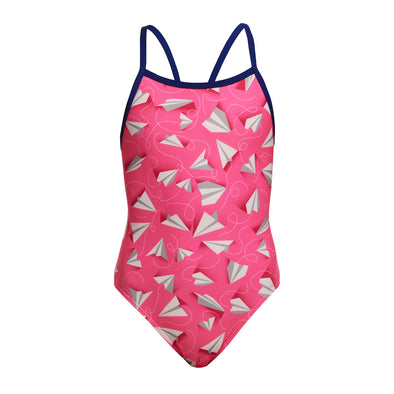 Paper Pink | Girls Single Strap One Piece