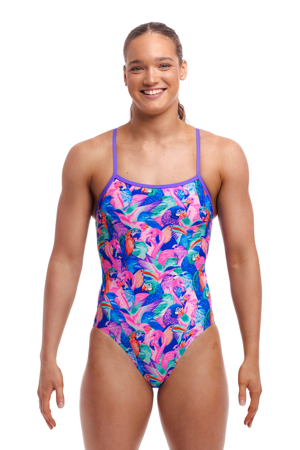 Birds Gone Wild | Ladies Single Strap One Piece