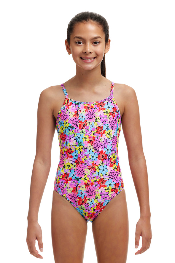 Summer Nights | Girls Diamond Back One Piece