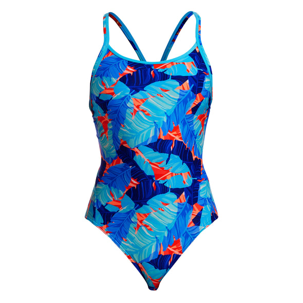 Lotsa Leaves | Ladies Diamond Back One Piece