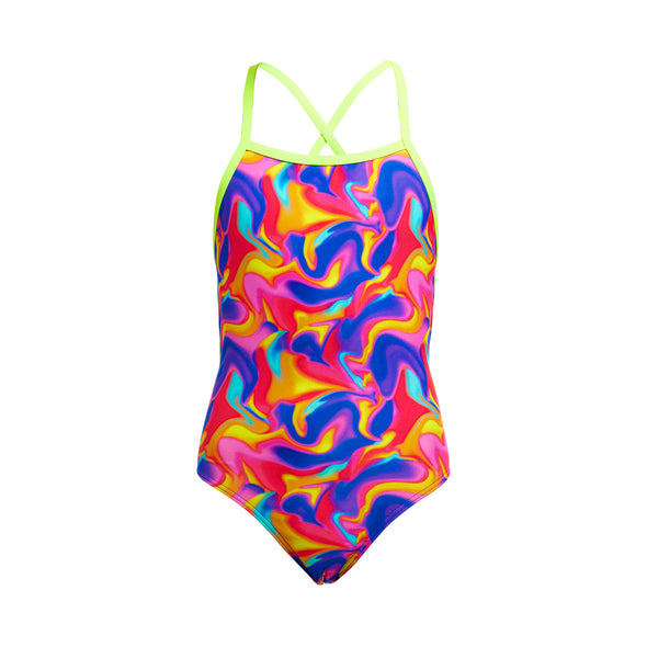 Summer Swirl | Girls Strapped In One Piece