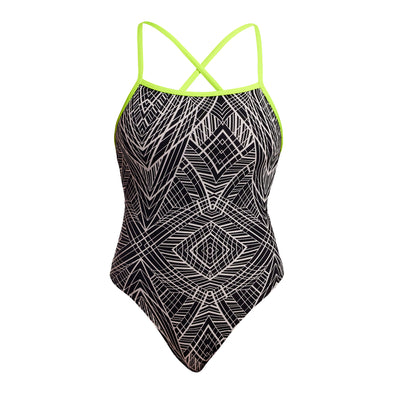 Space Signals | Ladies Strapped In One Piece