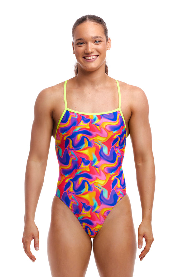 Summer Swirl | Ladies Strapped In One Piece