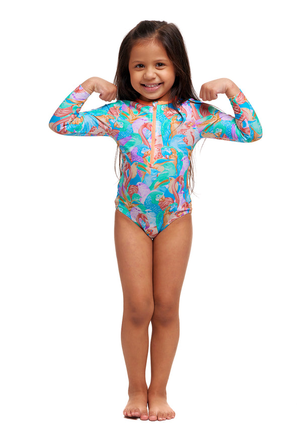 Birdsville | Toddler Girls Sun Cover One Piece