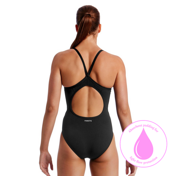 Still Black | Ladies Diamond Swim Secure One Piece