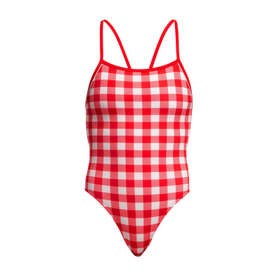 Red Checker | Ladies Single Strength In One Piece