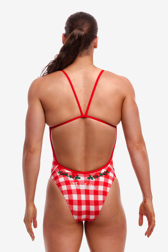 Red Checker | Ladies Single Strength In One Piece