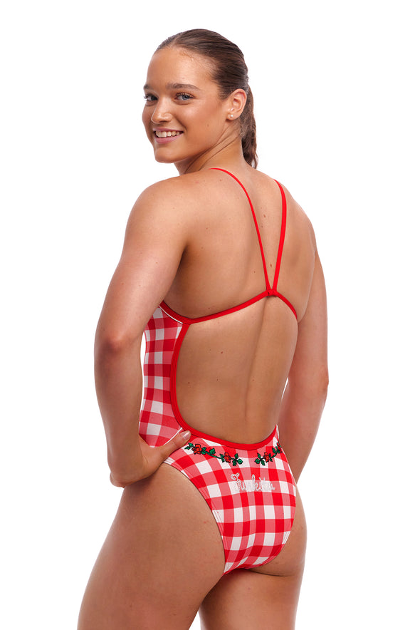 Red Checker | Ladies Single Strength In One Piece