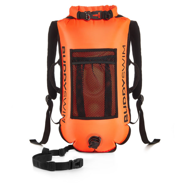 Swimmer's Backpack Buoy | BuddySwim Open Water Buoy Drybag 28LT