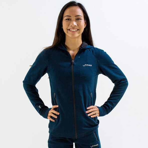 Tech Jacket Womens | Full-Zip Hoodie (Navy)