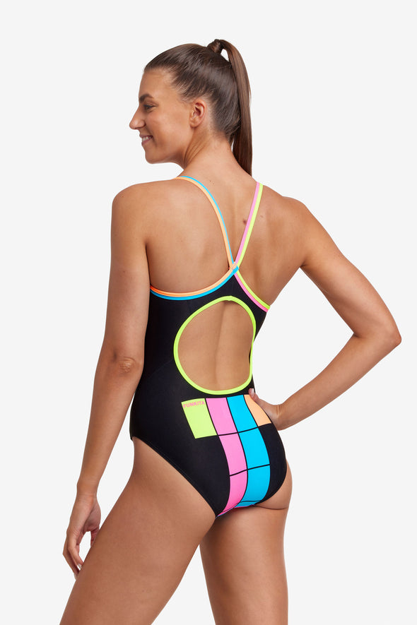 Building Blocks | Ladies Diamond Back One Piece